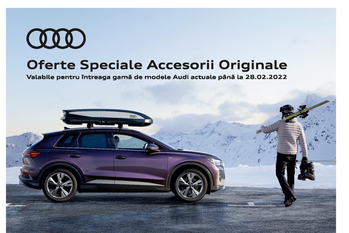 Oferte accesorii toamna-iarna 2022 Audi